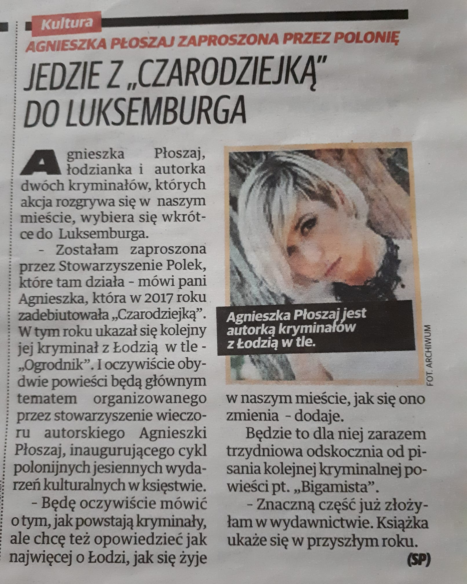 Spotkanie z Agnieszką Płoszaj – autorką kryminałów