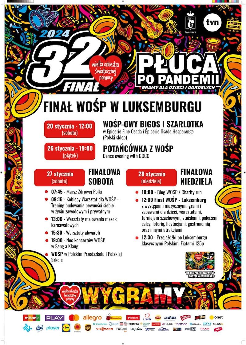 32. Finał WOŚP w Luksemburgu