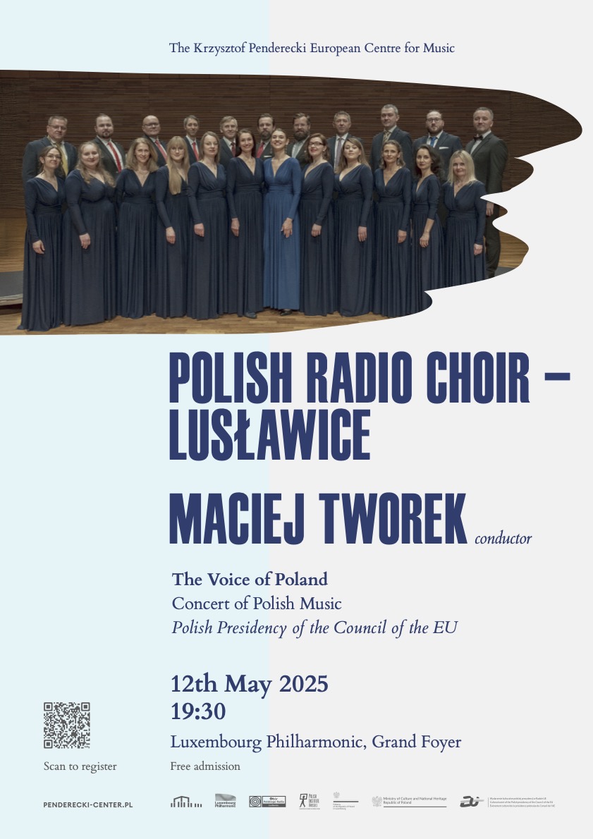 Zaproszenie na koncert Chóru Polskiego Radia w ramach Polskiej Prezydencji w Radzie Unii Europejskiej 