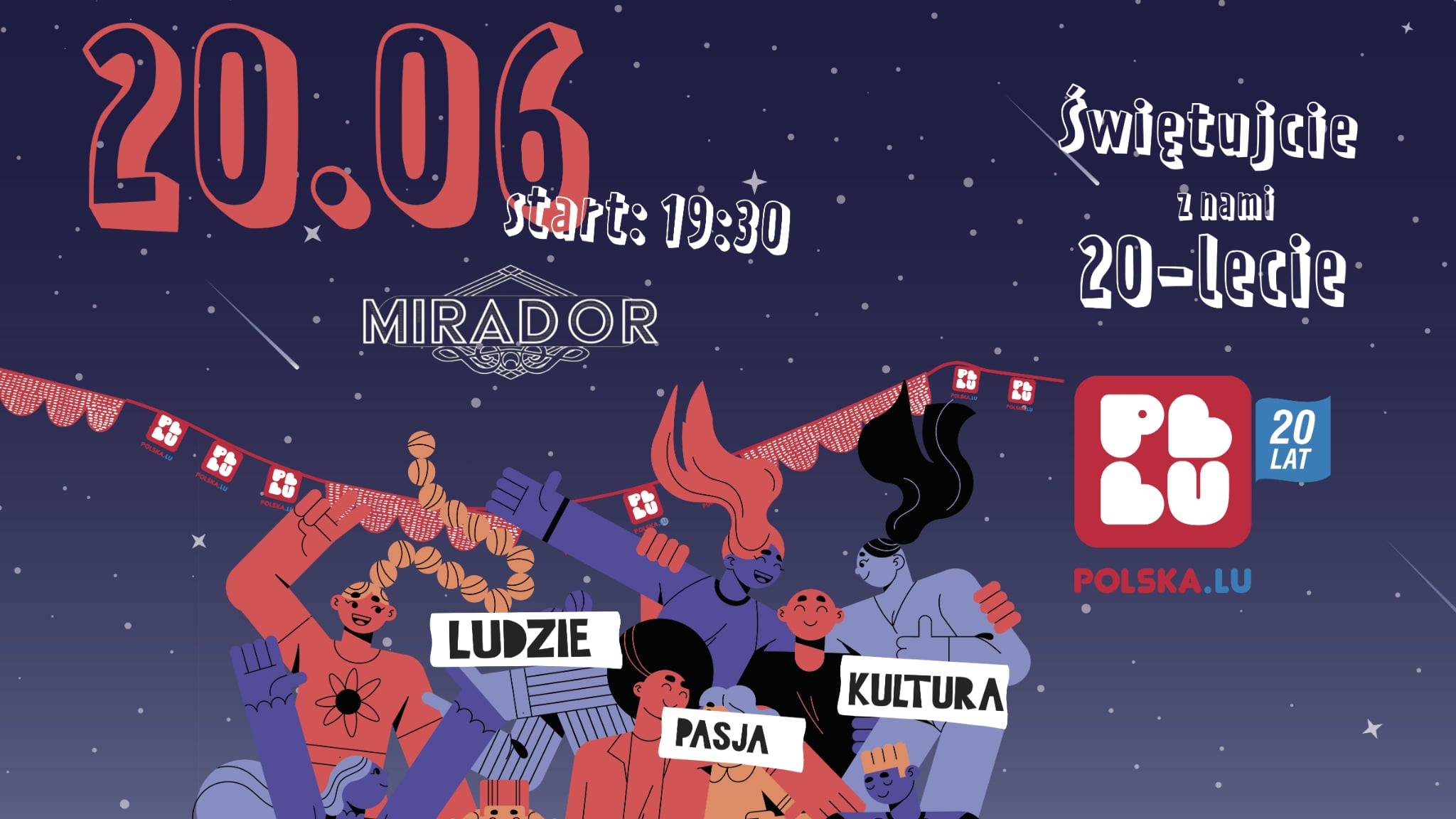 Świętujemy 20-lecie Stowarzyszenia – zapraszamy do Miradora!